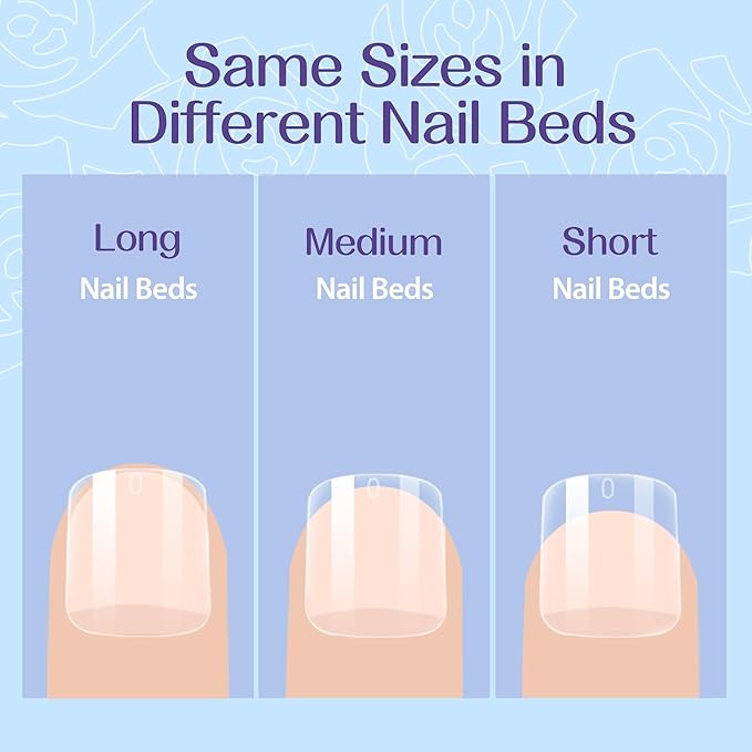 UNA GELLA Extra Short Square Nail Tips XS 216pcs Pre-shape Extra Short Square - Image 8