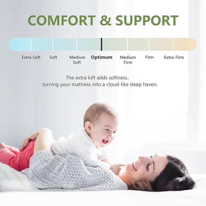 PATSBA Premium Viscose Made from Bamboo Queen Size Mattress Topper - Image 5