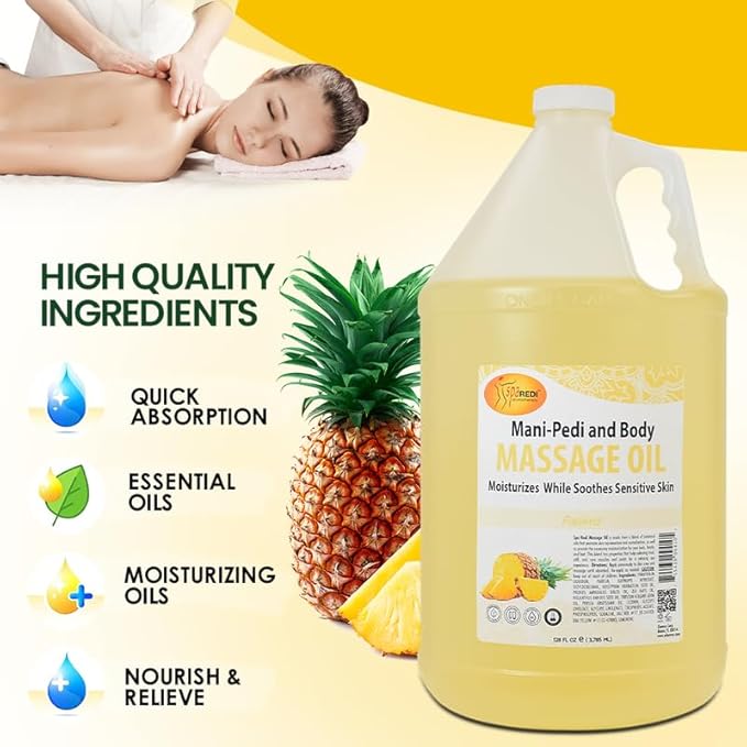 SPA REDI - Massage Oil, 128 Oz - Professional Pedicure, Full Body Massage - Image 5