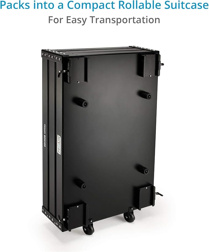 PROAIM Bowado 36" Video Camera Production Cart for Photographer, Videographer & Filmmaker. Payload up to 200kg/440lb. Collapsed Design (CT-BWDO-36)