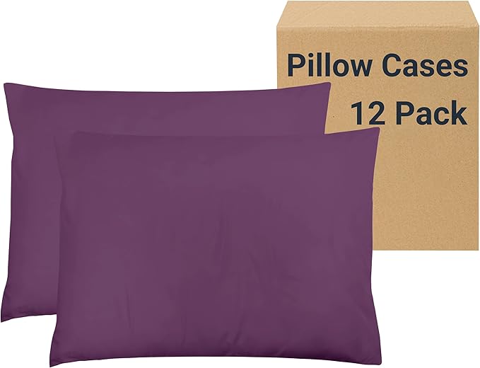 ZPECC Pillow Cases Standard Size Set of 12, 20x26 Envelope Closure Pillowcases by ZPECC-ABrandThatHasBeenFocusedOnBabyProductsFor18Years