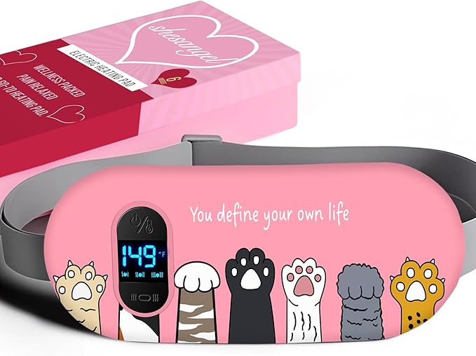 Portable Heating Pad for Period Cramps: Menstrual Heating Pad by shesangel