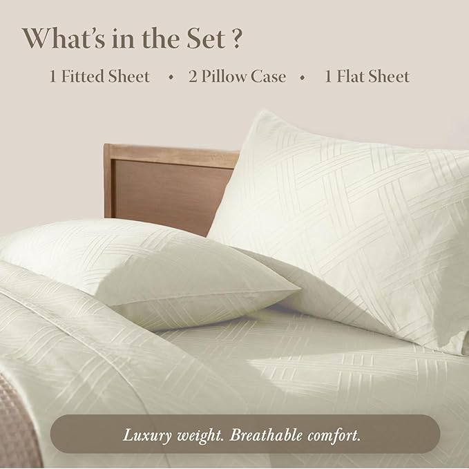 Threadmill Luxury 100% Cotton Queen Bed-Sheets - Image 4