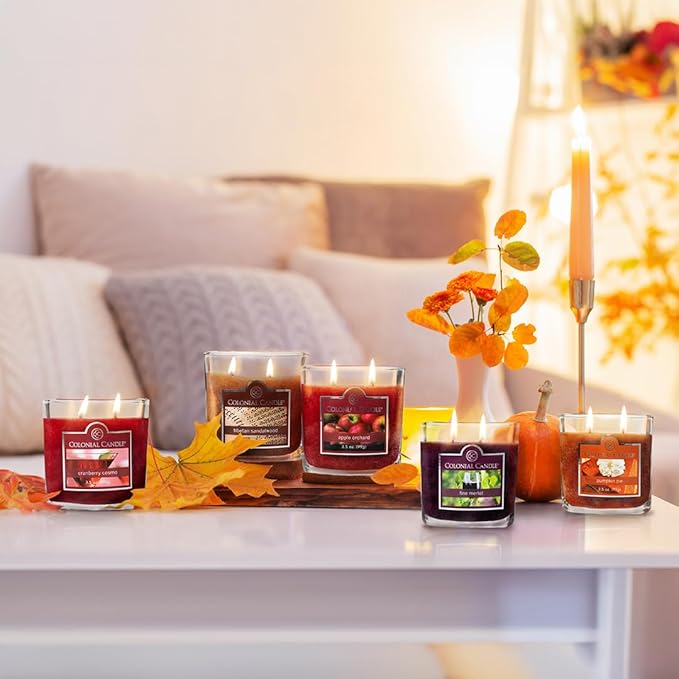 Colonial Candle Fine Merlot Scented Jar Candle, 2 Wick, 3.5 oz, Mottled Wax - Image 6