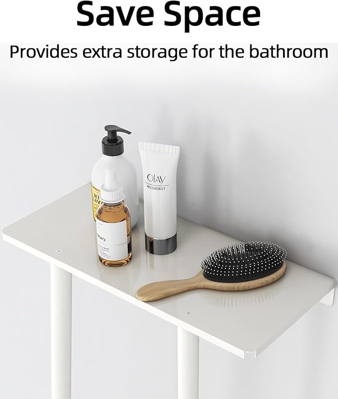 STWWO Wall Towel Rack for Rolled Towels, Towel Storage for Small Bathroom Can - Image 3