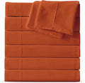 Maple&Stone Queen Flat Sheet 6 Pack, Premium Soft & Breathable, Brushed by MapleStone