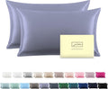 Silk Pillow Cases 2 Pack, Soft Breathable and Sliky Standard Size Pillow Cases by Suatien