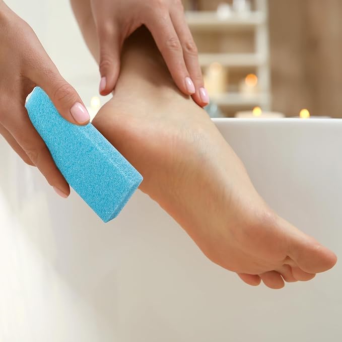 Batiyeer 100 Pcs Pumice Stone for Feet Scrubber Dead Skin Disposable Pedicure - Image 5