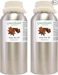 GreenHealth Anise Star Essential Oil 2 Pack – 16 fl oz Each | 100% Pure & Uncut by Greenals