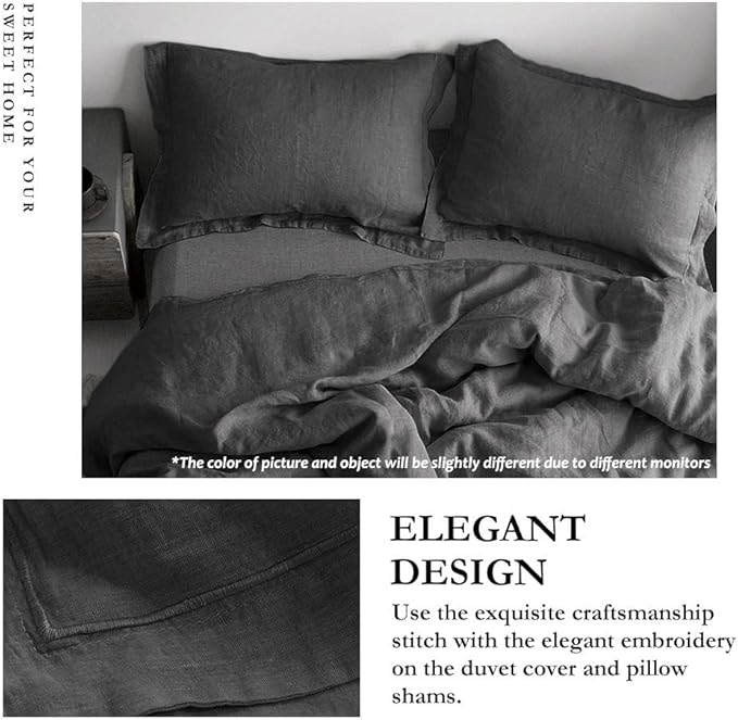 Simple&Opulence 100% Linen Duvet Cover Set - Image 2