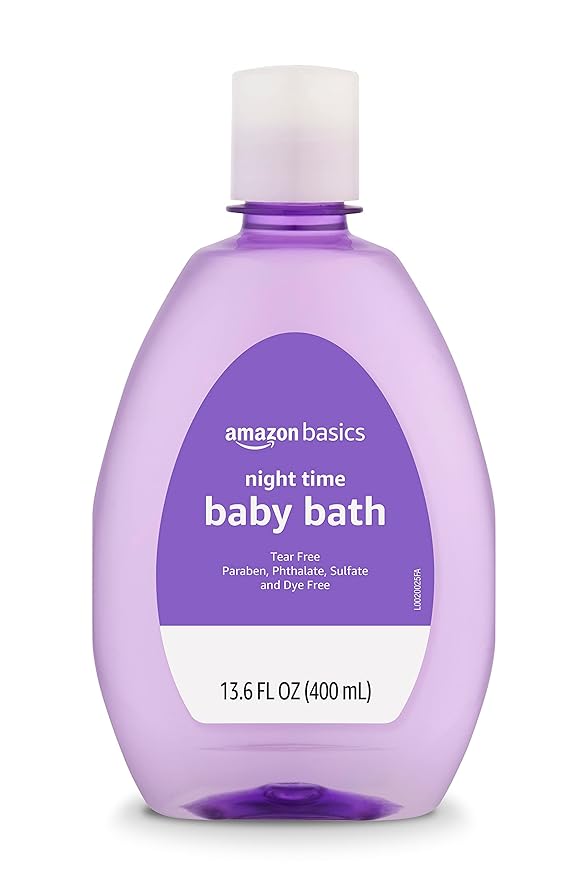 Amazon Basics Hypoallergenic Tear-Free Night-Time Baby Calming Bath, Soothing - Image 2