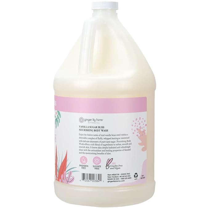 Ginger Lily Farms Botanicals Nourishing Body Wash, 100% Vegan & Cruelty-Free - Image 3