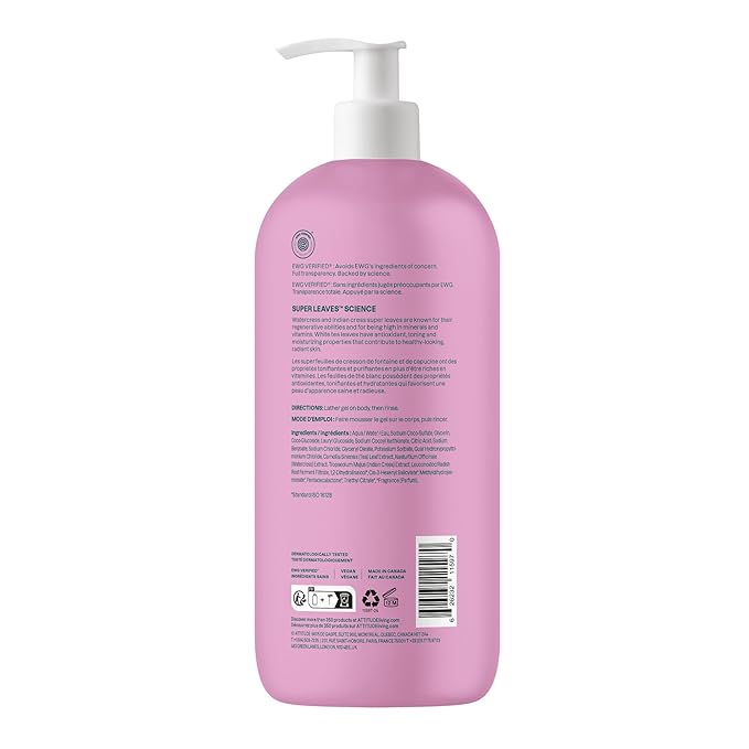 ATTITUDE Soothing Shower Gel, Dermatologically Tested, Plant and Mineral-Based - Image 7
