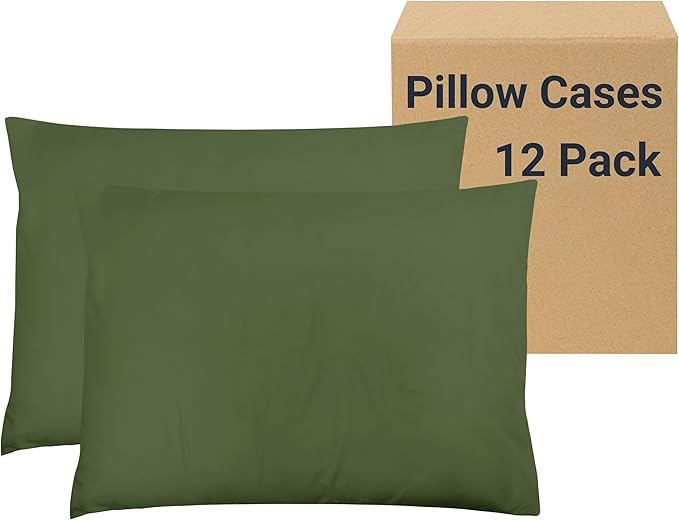 ZPECC Pillow Cases King Size Set of 12, 20x36 Envelope Closure Pillowcases by ZPECC-ABrandThatHasBeenFocusedOnBabyProductsFor18Years