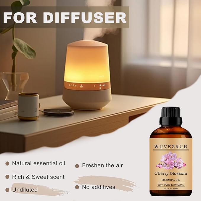 Cherry Blossom Essential Oils, 60ML Pure and Natural Essential Oil - Image 5