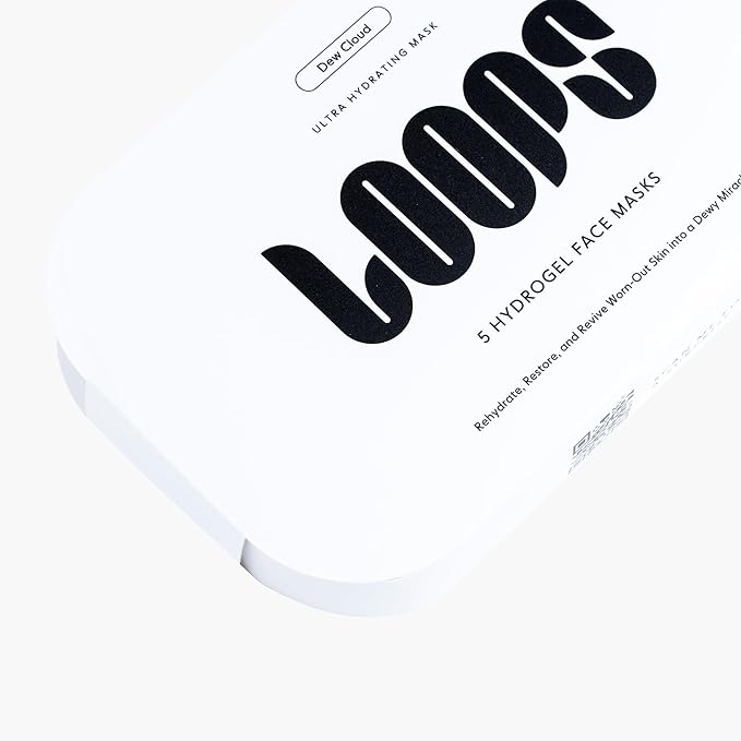 LOOPS Dew Cloud Ultra Hydrating Hydrogel Korean Face Mask - Image 7
