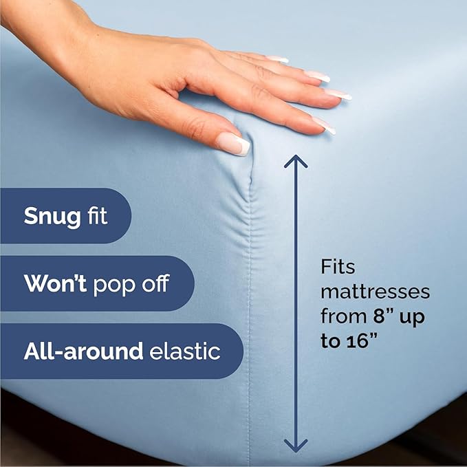 Cal King Size 4 Piece Sheet Set - Image 3