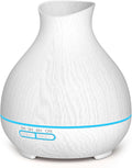 BZseed Aromatherapy Essential Oil Diffuser 550ml 12 Hours White Wood Grain by BZseed+Diffuser