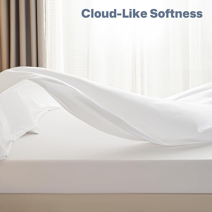 Lavisun Full Flat Sheets 6 Pack, Soft & Breathable Bulk Sheets - Image 5