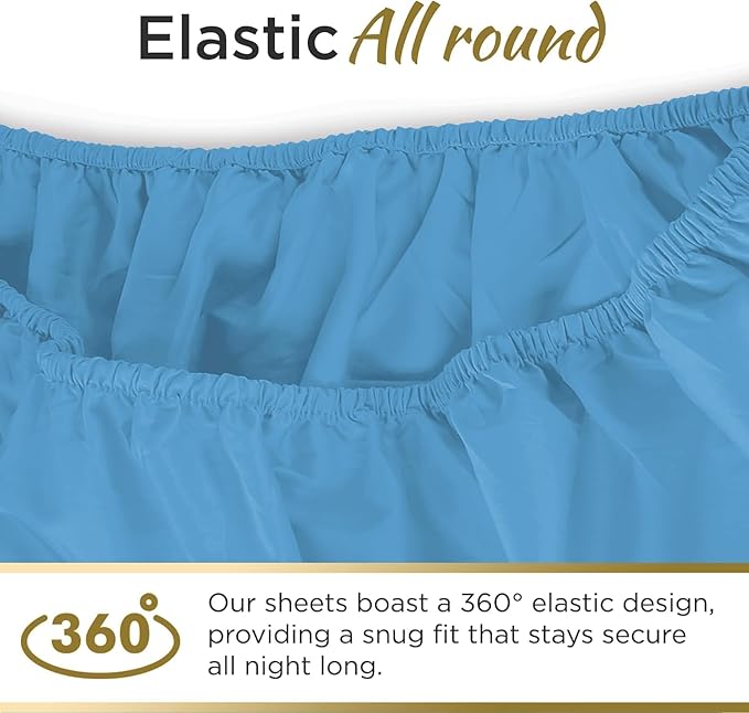 Microfiber 2 Twin XL Fitted Bottom Bed Sheets 1800 Ultra Soft and Comfy - Image 6