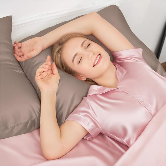 INSSL Mulberry Silk Pillowcase for Hair and Skin Health, Natural Silk Pillow - Image 2