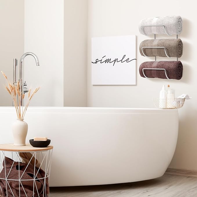Sorbus Towel Holder for Bathroom Wall - Image 3
