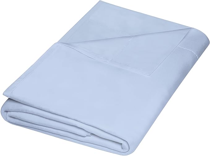 ZPECC Full Flat Sheet Only 1 Pack, Durable Light Blue Top Bed Sheets by ZPECC-ABrandThatHasBeenFocusedOnBabyProductsFor18Years