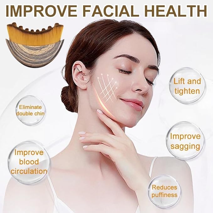 New Lymphatic Contour Face Brush, Manual Lymphatic Drainage Massager, - Image 9