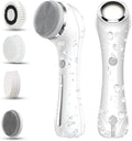 Facial Cleansing Brush, 2 in 1 Ｗaterproof IPx7 Facial Spin Scrubber Set by Unknown