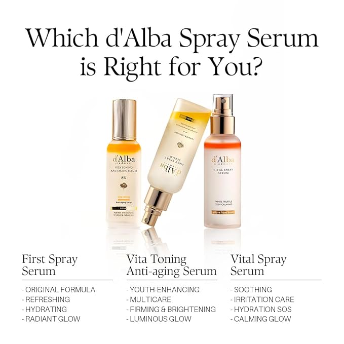 d'alba Piedmont Vita Toning Anti-Aging 8% Spray Serum, Dual-Layer Oil & Serum - Image 8