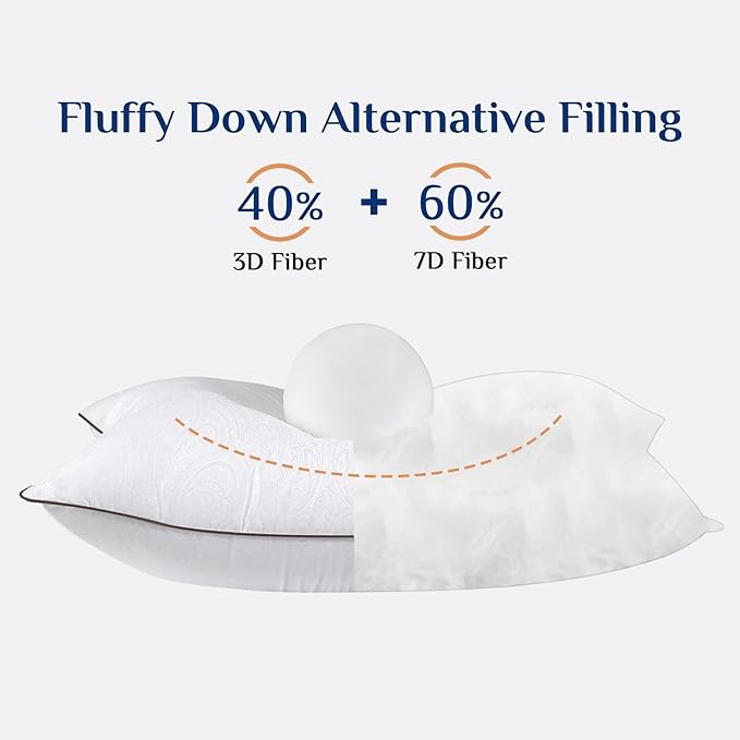 JOLLYVOGUE King Size Pillows Set of 2 - Image 3