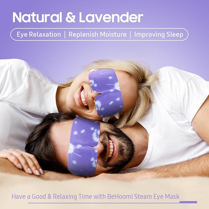 BeHoomi 20Packs Steam Eye Mask, Heated Eye Mask Warm Compress - Image 2