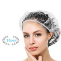 YIZIJIZI 30PCS Disposable Shower Caps, Large Thick Clear Waterproof Shower Cap by YIZIJIZIOriginalShowercapFactory