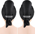 GLIMGLINT 2 Pack Black Microfiber Hair Towel Wrap by Unknown