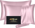 Silk Pillow Cases 2 Pack, Mulberry Silk Pillowcases Standard Set of 2, Anti Acne by HOME
