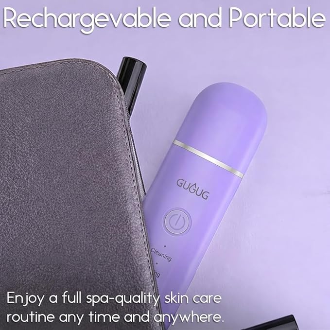 GUGUG Skin Scrubber Face Spatula, 4 Modes Skin Spatula Blackhead Remover Pore - Image 5