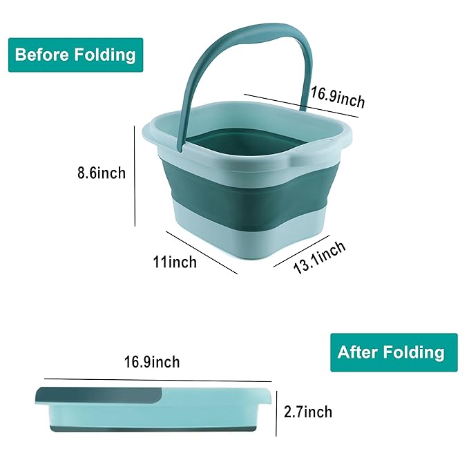 Foot Bath 15L Collapsible Foot Soak Tub - Image 2