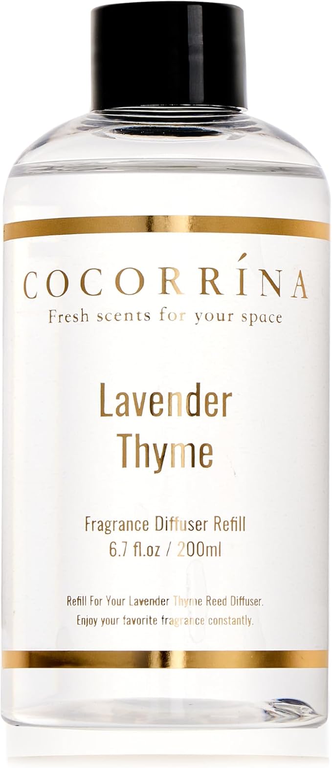 COCORRÍNA Refill- Lavender Thyme 6.7 Fl.oz Reed Diffuser Refill by COCORR%C3%8DNA
