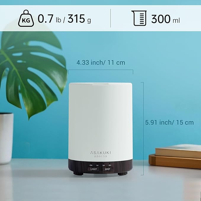 ASAKUKI Essential Oil Diffuser for Home, 300 ml Humidifier - Image 6