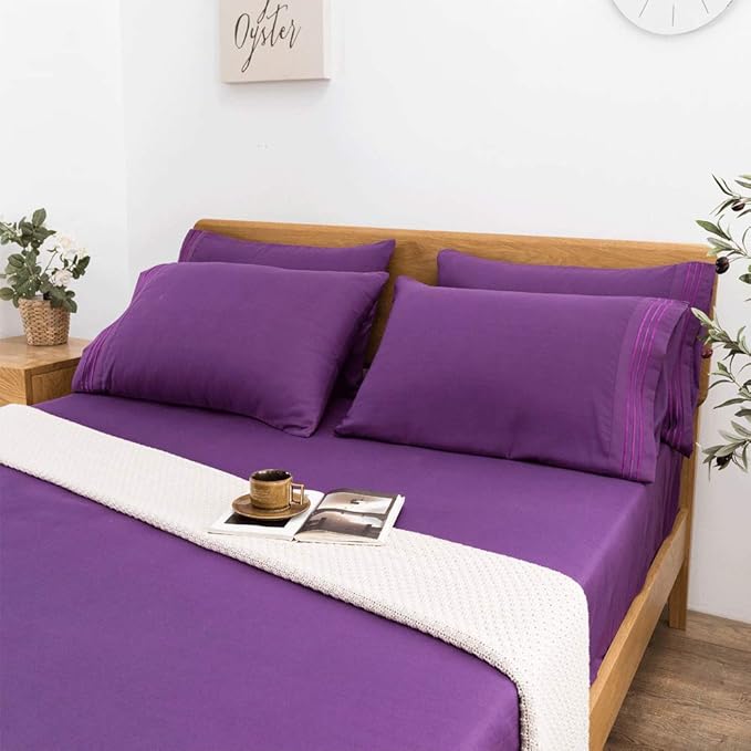 SONORO KATE Bed Sheet Set Super Soft Microfiber 1800 Thread Count Luxury - Image 8
