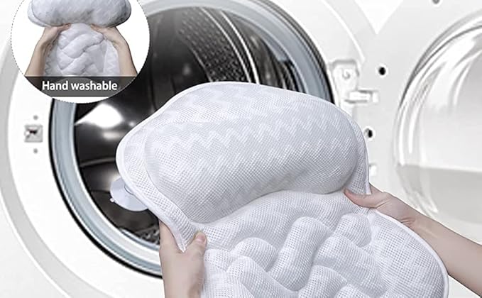 Bath Pillow, Tub Pillow for Bathtub Support Neck, Head and Back - Image 3