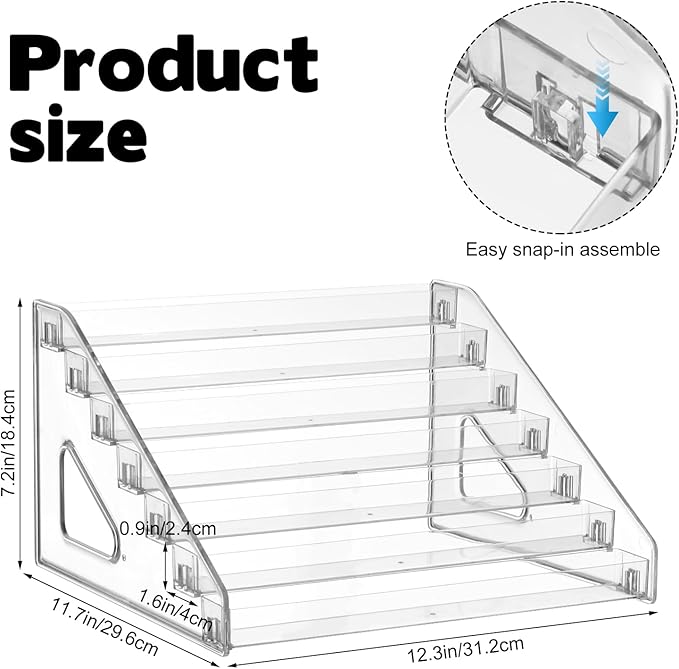 YEXEXINM 7 Tier Essential Oil Organizer, Essential Oil Storage Shelf, Essential - Image 2