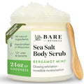 Bare Botanics Bergamot Mint Body Scrub 24oz | Made in Madison, WI | All Natural by BareBotanics