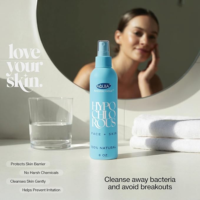 Hypochlorous Acid Spray for Face and Skin; Facial Cleanser | 8oz Face Mist - Image 9