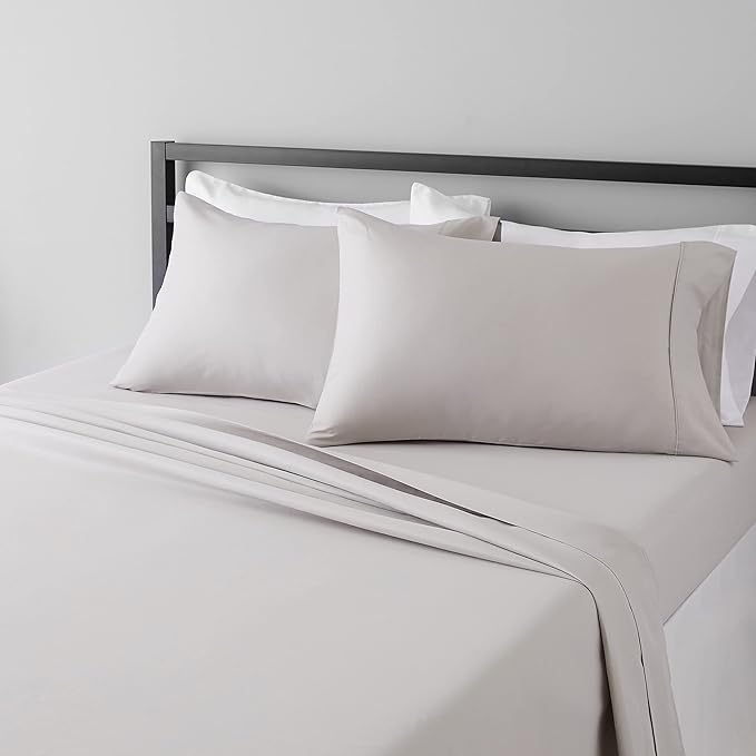 Amazon Basics Lightweight Super Soft, Breathable, Wrinkle-Free, Brushed by AmazonBasics