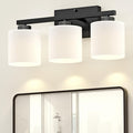 Honesorn Bathroom Light Fixtures Black, 3-Light Bathroom Vanity Light Over by Honesorn