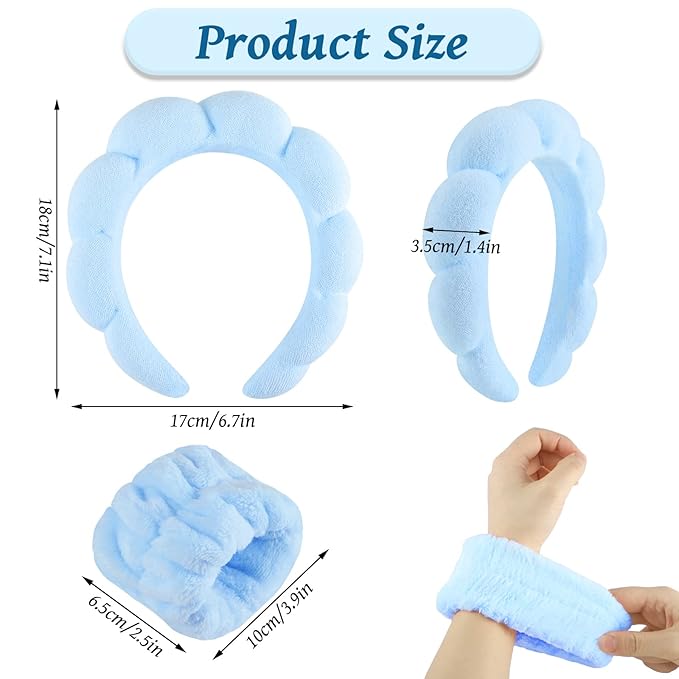 WSICSE Sponge Spa Headband for Washing Face - Image 2