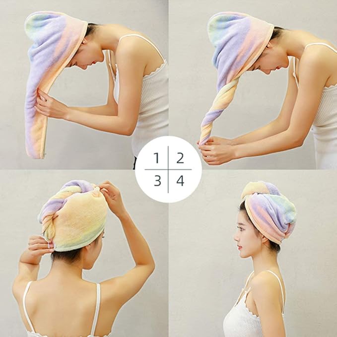 Microfiber Hair Drying Wrap Towel - Image 7