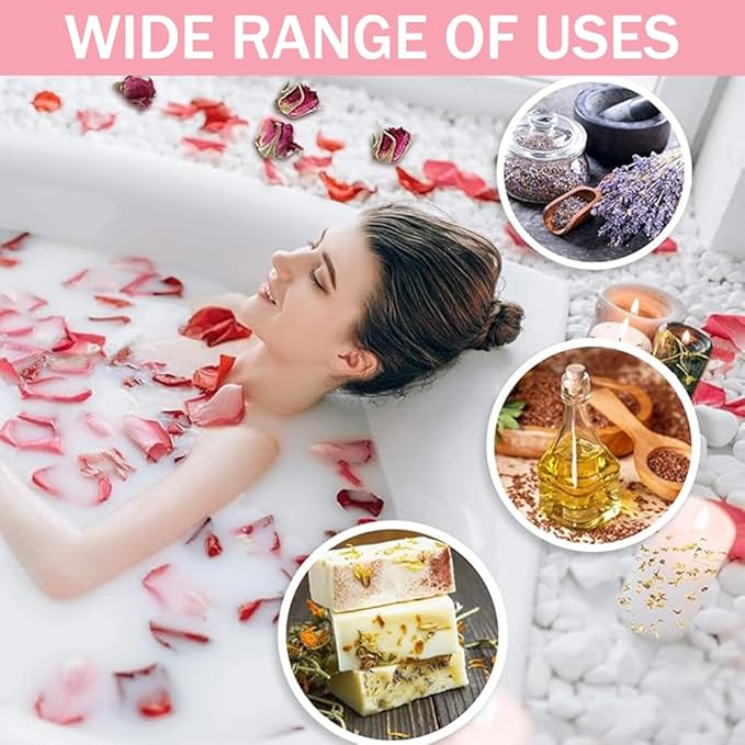 Ouliget Dried Flowers Pedicure Foot Soak Kit, 8 Bags Set - Image 5