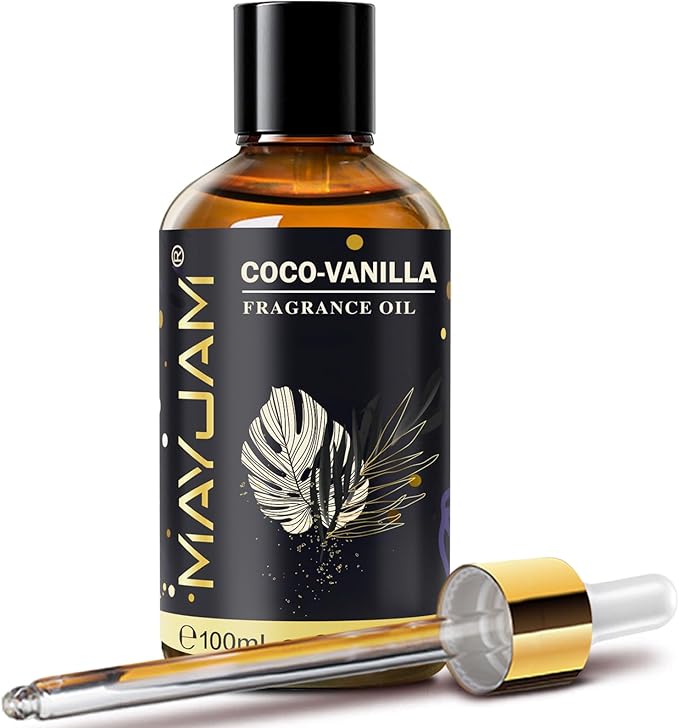 Coco-Vanilla Fragrance Oil Essential Oil, MAYJAM 3.38FL.OZ Coconut Vanilla Oil by MAYJAM